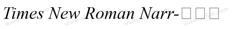 Times New Roman Narr字体转换